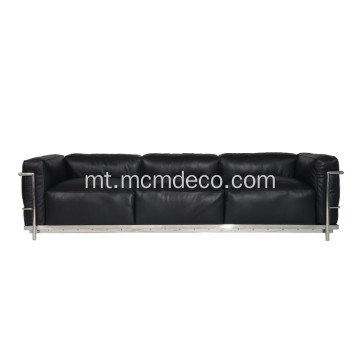 Le Corbusier LC3 Grand Modele Three-Seat Sofa